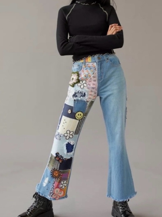 BDG Denim - Urban Outfitters BDG Patch Flare Jeans, Size 27